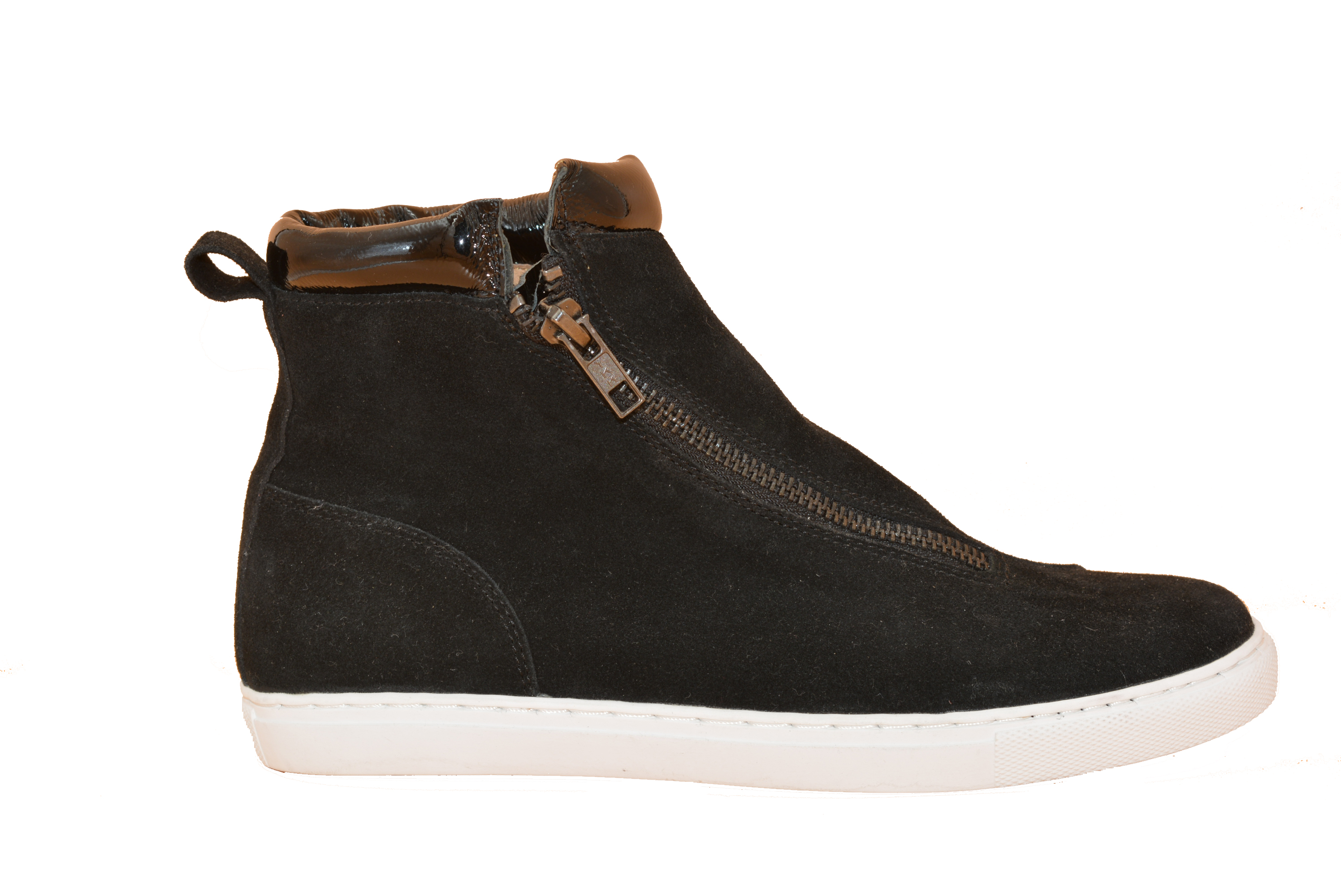 LARK-BLACK VELOUR SUEDE